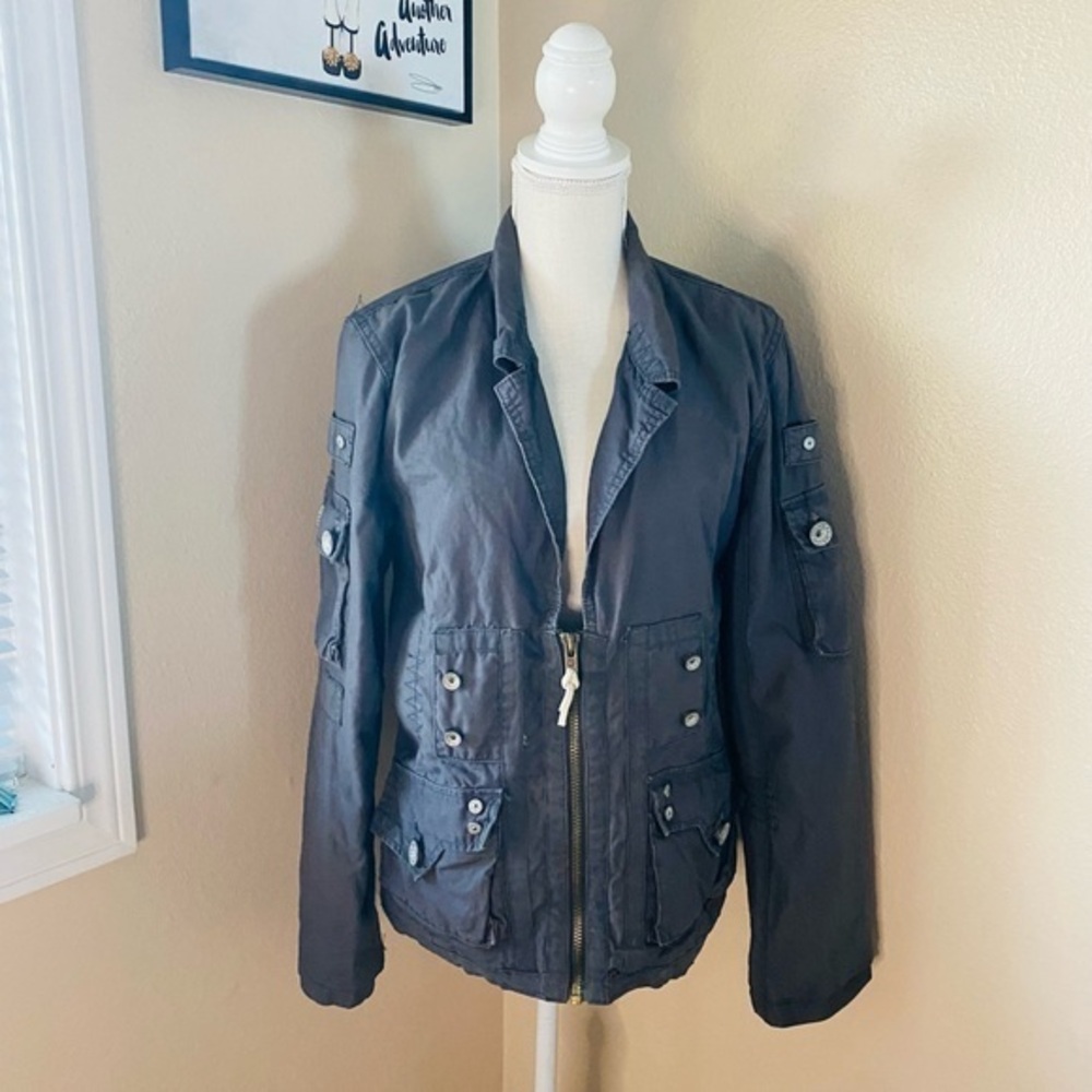 Anthropologie Twill 22 cotton military style jacket, Sz. L